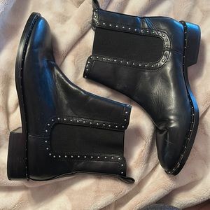 Black RENVY Studded Shoe Boots size 7.5